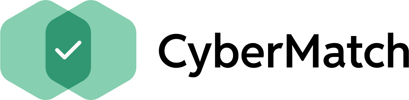 Secondary logo lockup - colour without spacing - CyberMatch